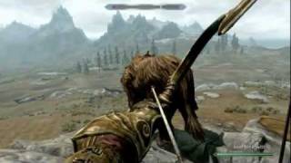 Skyrim How To Kill Strong Monsters Easily EASY ARCHERY XP [upl. by Andaira795]