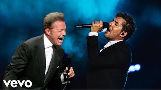 Luis Miguel Y David Bisbal quotContigo Aprendíquot En Vivo [upl. by Oswin]