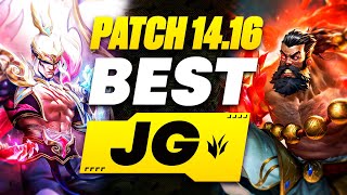 The BEST Junglers For All Ranks On Patch 1416 Death buffed  Season 14 Tier List League of Legends [upl. by Alicsirp]