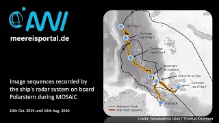 MOSAiC Polarstern Ship Radar Video Sequence [upl. by Hephzibah629]