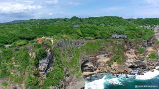 Uluwatu Temple Drone Video  Bali [upl. by Olsen96]