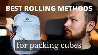 How to Roll Clothes for Packing Cubes The Quickest Methods [upl. by Boorman]