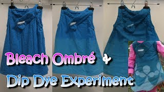 Bleach Ombré and Dip Dye Experiment Making Princess Poppy Dress [upl. by Deloris]