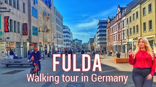 Fulda Germany  Tour in Fulda in der Innenstadt 4k HDR 60fps [upl. by Akaenahs]