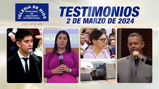 Testimonios 2 de marzo de 2024  Iglesia de Dios Ministerial de Jesucristo Internacional IDMJI [upl. by Aihsila]