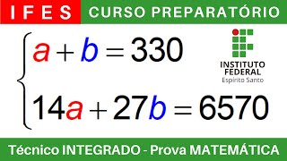 IFES 🔴 Curso Preparatório 202425 de MATEMÁTICA IFES Técnico Integrado ao Ensino Médio BoraIF [upl. by Aivizt]