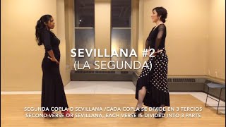 Sevillanas tutorial 2 la segunda [upl. by Etterrag]