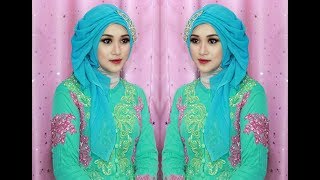 TUTORIAL MAKE UP DAN HIJAB SEGE EMPAT SEMPLE MEWAH HIJAB PESTA HIJAB KNDANGANHIJAB WISUDA [upl. by Sheff]