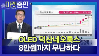 마켓줌인 OLED 덕산네오룩스 8만원까지 무난하다  머니투데이방송 증시 증권 [upl. by Riane659]