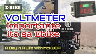 EBIKE VOLTMETER  IMPORTANTE ITO SA EBIKE  A Day In A Life With McKUDA  bakutetv  Episode5 [upl. by Rigby]