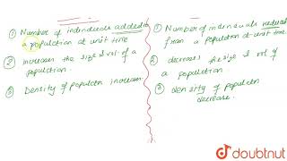 Differences between natality and mortality  12  ECOLOGY ENVIRONMENT AND POPULATION  BIOLOGY [upl. by Garey439]