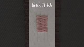 Brick Stitch  A great filling embroidery stitch embroiderytutorial embroiderystitches [upl. by Selfridge]