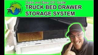 Truck Bed Drawer Storage System  Quick and Easy 2019 DIY Guide [upl. by Nylime]