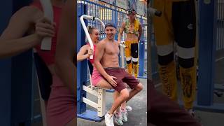 Sport prank with girl 😂 shorts [upl. by Eddy376]