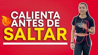 ¿Cómo CALENTAR antes de SALTAR LA CUERDA  Evita LESIONES [upl. by Ahtnahc]