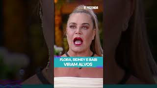 Flor coloca Babi Flora e Sidney como alvos 🎯 afazenda afazenda16 shorts [upl. by Ayouqat]