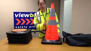 Pro Series 28quot Lighted Collapsible Traffic Cones [upl. by Mya]