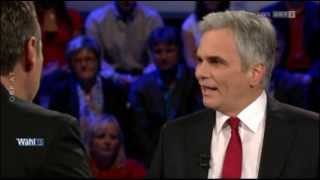 12 TVKonfrontation 170913 Faymann vs Strache [upl. by Secnirp]