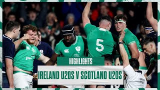 Highlights Ireland U20 v Scotland U20 [upl. by Doralyn]