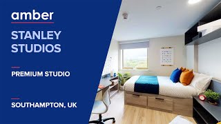 Room Tour  Stanley Studios Southampton  Student Accommodation in UK  amber [upl. by Einal]