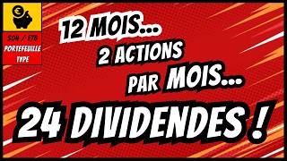 Devenez RENTIER en 2025  24 entreprises pour un REVENU PASSIF amp un DIVIDENDE MENSUEL en PEA [upl. by Nyrat]