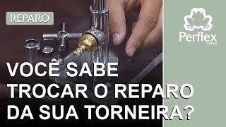 Perflex Explica Como trocar reparo da sua torneira [upl. by Sellers]