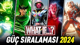 WHAT IF GÜÇ SIRALAMASI 2024  Marvel What If 2 Sezon En Güçlü 20 Karakter [upl. by Eindys]