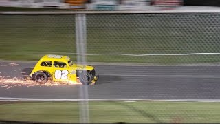 Legend feature  Cut short due to a curfew  Driver is okay Peterborough speedway July 6th 2024 [upl. by Ofelia45]