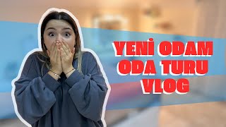 YENİ ODAM YENİ EŞYALARIM ODA TURU VLOG [upl. by Adnesor]