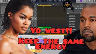 Making A Kanye West KTSE Teyana Taylor Vibe Vintage Sample from scratch Logic Pro [upl. by Stuckey]