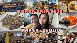 KOREA Travel Vlog  Seoul Shopping  Café  Street Food PART 1 [upl. by Kcirrad]