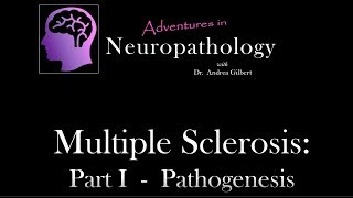 Multiple Sclerosis Part I  Pathogenesis  Adventures in Neuropathology [upl. by Nnylcaj]