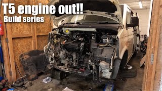 VW T5 transporter 19 TDI  engine out  build series EP1 [upl. by Dorinda]