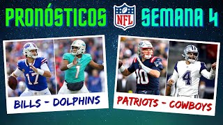 Pronósticos Semana 4  ¿Quién ganará cada partido  NFL 2023 [upl. by Aneehs485]