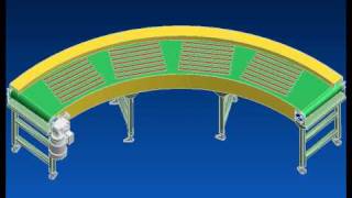 belt curve conveyor [upl. by Darnall]