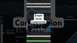 Simple Vocal Compression Settings Shorts [upl. by Lurette]