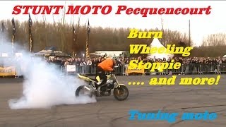 ► Salon Moto  Pecquencourt 2012  Motards amp Tuning amp Stunt ◄ [upl. by Kajdan174]