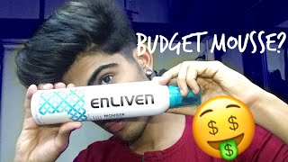 ENLIVEN New Hair Mousse Product Review  Mens Hairstyle [upl. by Maxama]