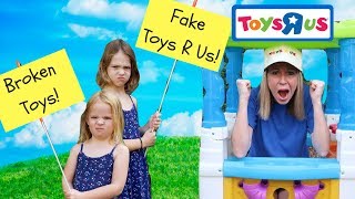 Pretend Toy Store Kids Video Starring Addy and Maya [upl. by Marola]