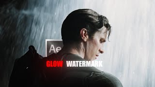 Glowing Watermark Tutorial After Effects [upl. by Adelheid]