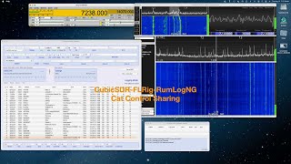 CubicSDR FLRig RumLogNG Cat Control HD 1080p [upl. by Yesiad566]