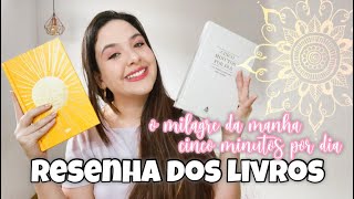 O LIVRO QUE MUDOU MINHA VIDA  resenha do milagre da manha  5 minutos por dia  veda6 ☀️ [upl. by Raddie24]