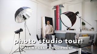 Photography Studio amp Gear Tour  Infinity Cove  Cyclorama Wall Studio [upl. by Nesyt]