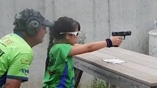 This 10yearold knows how to use a gun [upl. by Yedarb]