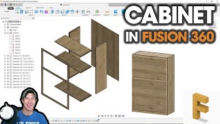 Modeling a Cabinet in Fusion 360 Fusion 360 Woodworking Tutorial [upl. by Asert]