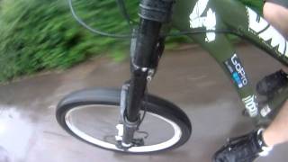 Marzocchi Junior T fork test with Gopro HD Hero 960 [upl. by Arabeila261]