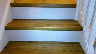 QuickStep laminate stairs in Belltree  Clongriffin installed by wwwBargainFlooringie [upl. by Eimme]