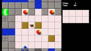 Lets Play Chips Challenge JoshL4  Part 1  Temple Run [upl. by Bock]