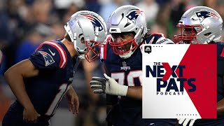 Drake Maye shows off CANNON and COMPOSURE vs Eagles  Next Pats Podcast [upl. by Colbye]