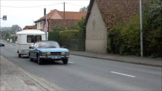 Vintage French car Rally Route des Vacances [upl. by Anawit]